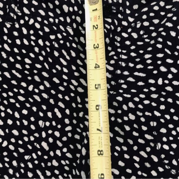 Tory Burch Walker Cargo Animal Print Pony Dots Jeans Pants Logo Stretch Waist 27 - Picture 14 of 16